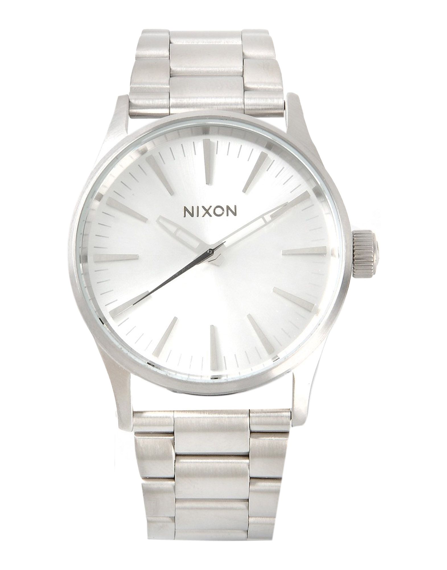NIXON メンズ 腕時計 シルバー ステンレススチール A450 SENTRY 38 SS