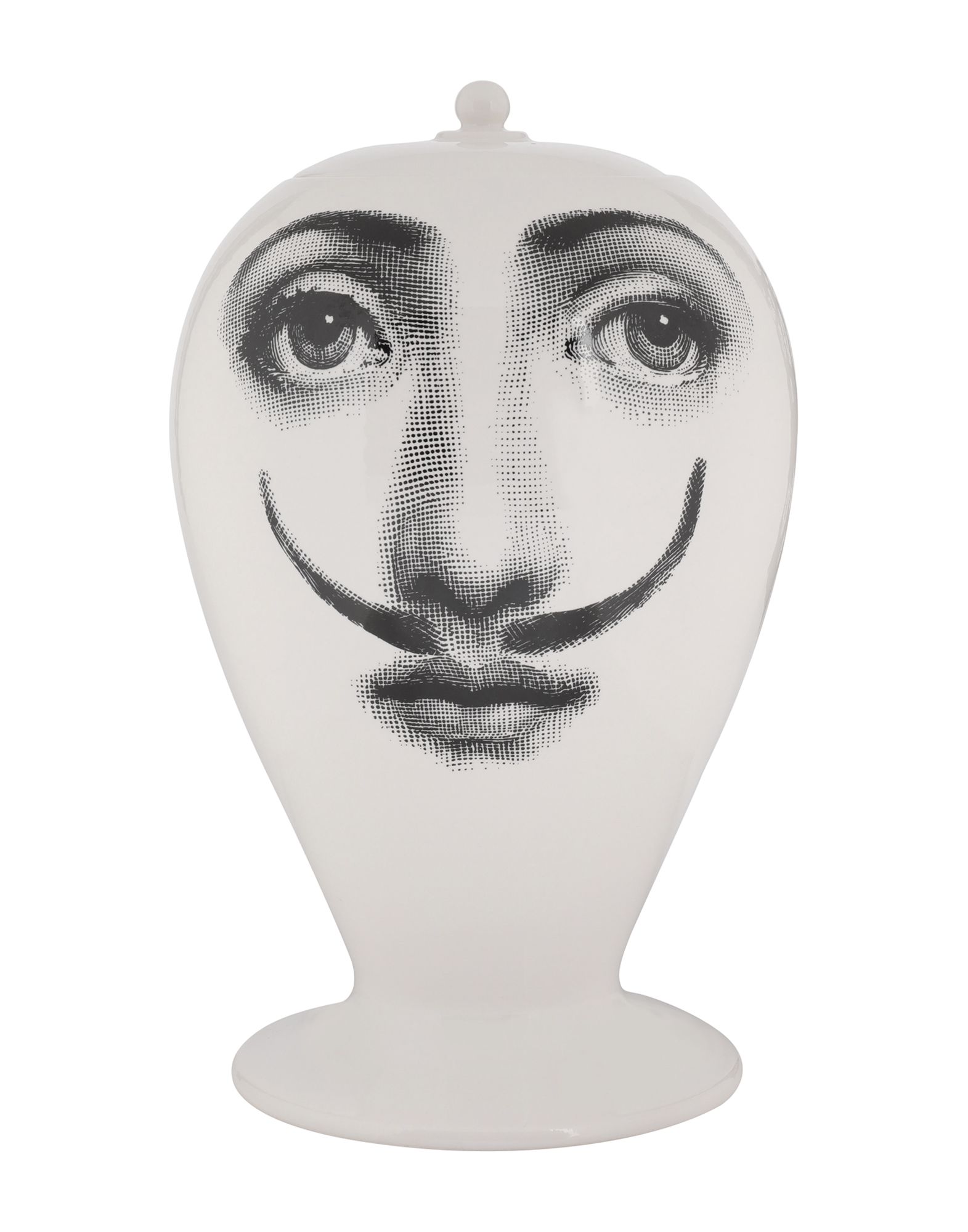 《セール開催中》FORNASETTI Unisex ベース ホワイト 陶製 La femme aux moustache