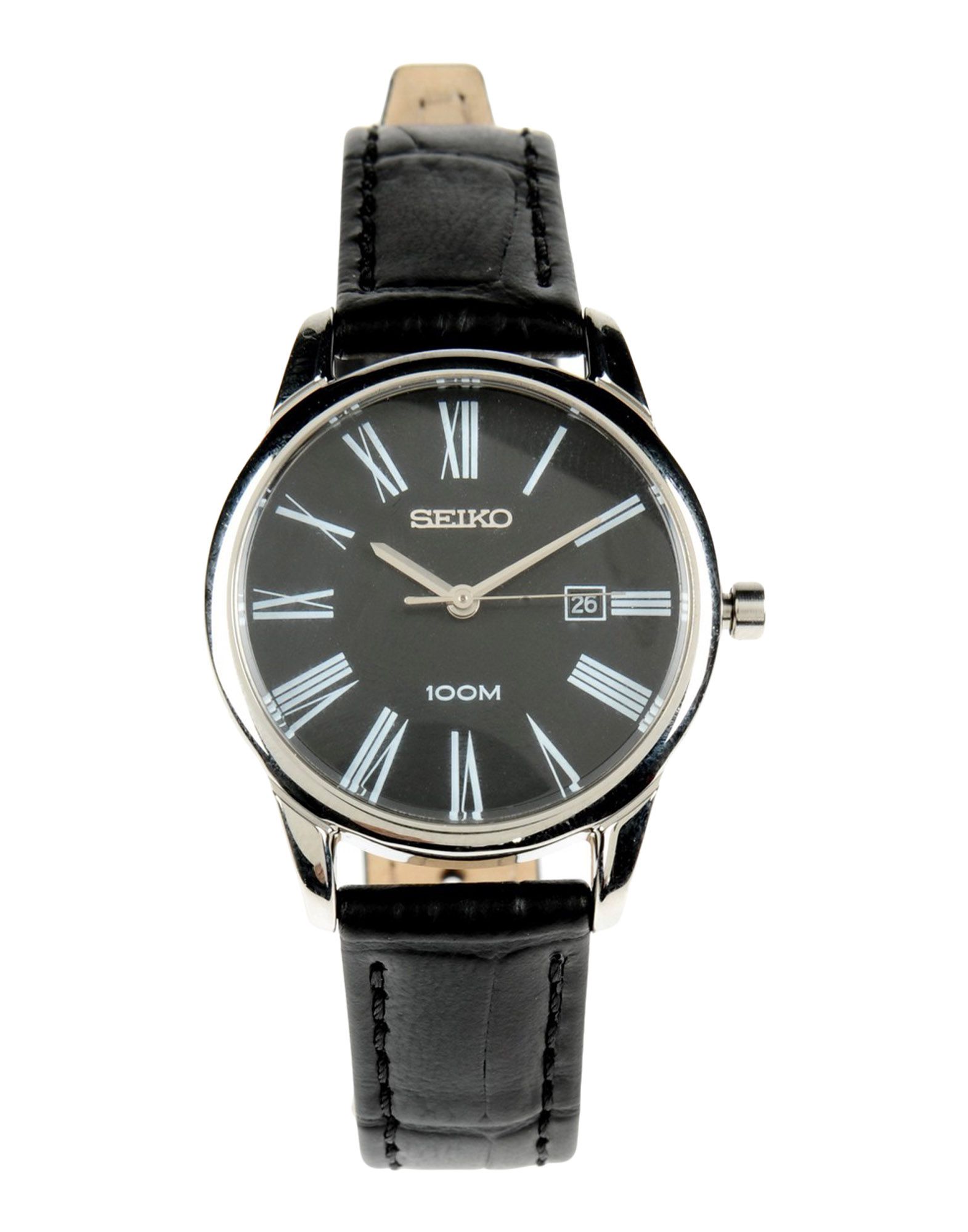 《送料無料》CASIO レディース 腕時計 ブラック ステンレススチール