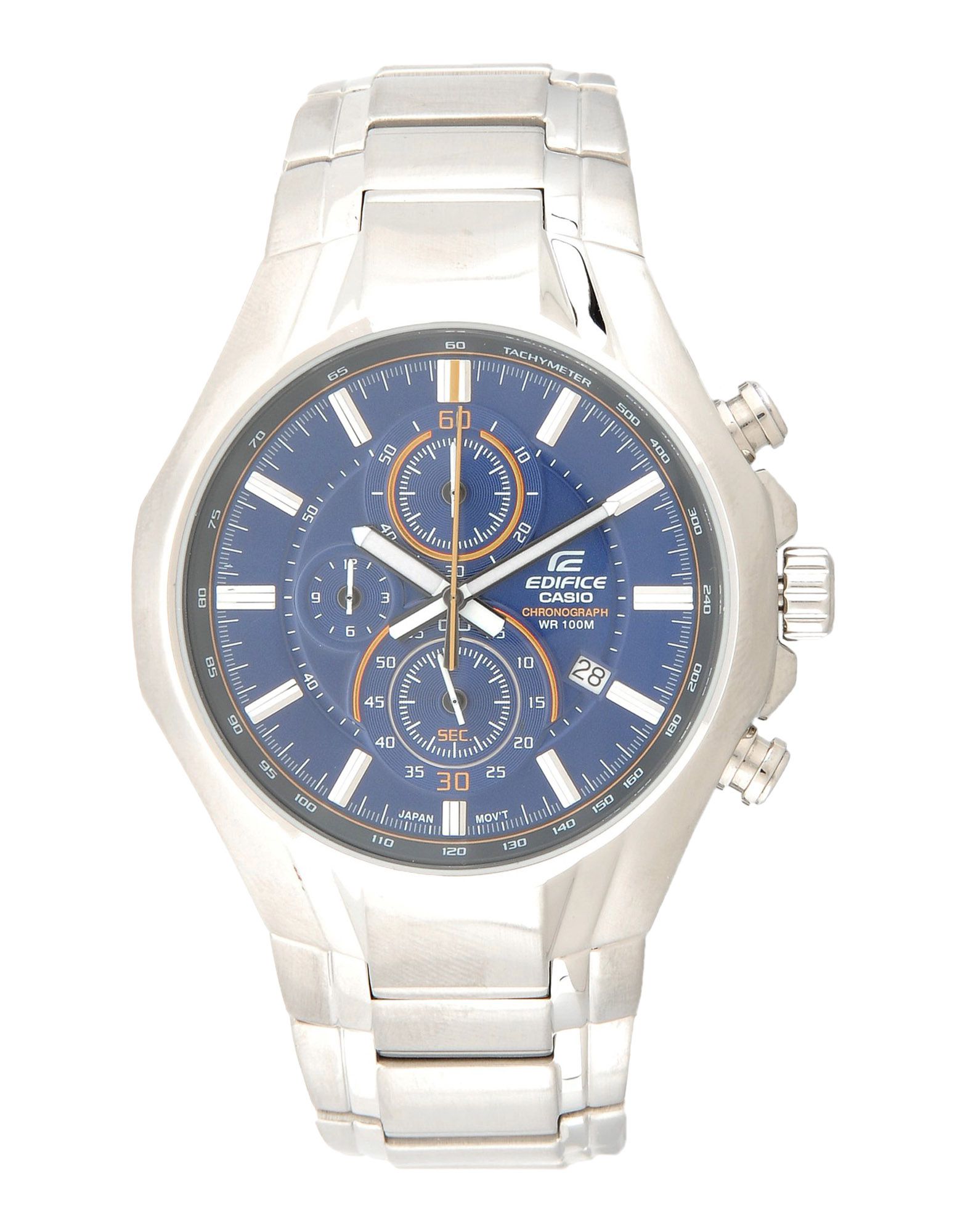 《送料無料》CASIO メンズ 腕時計 ブルー ステンレススチール