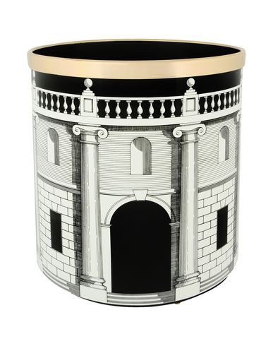 Fornasetti Container Or Basket Black Size - Metal, Brass