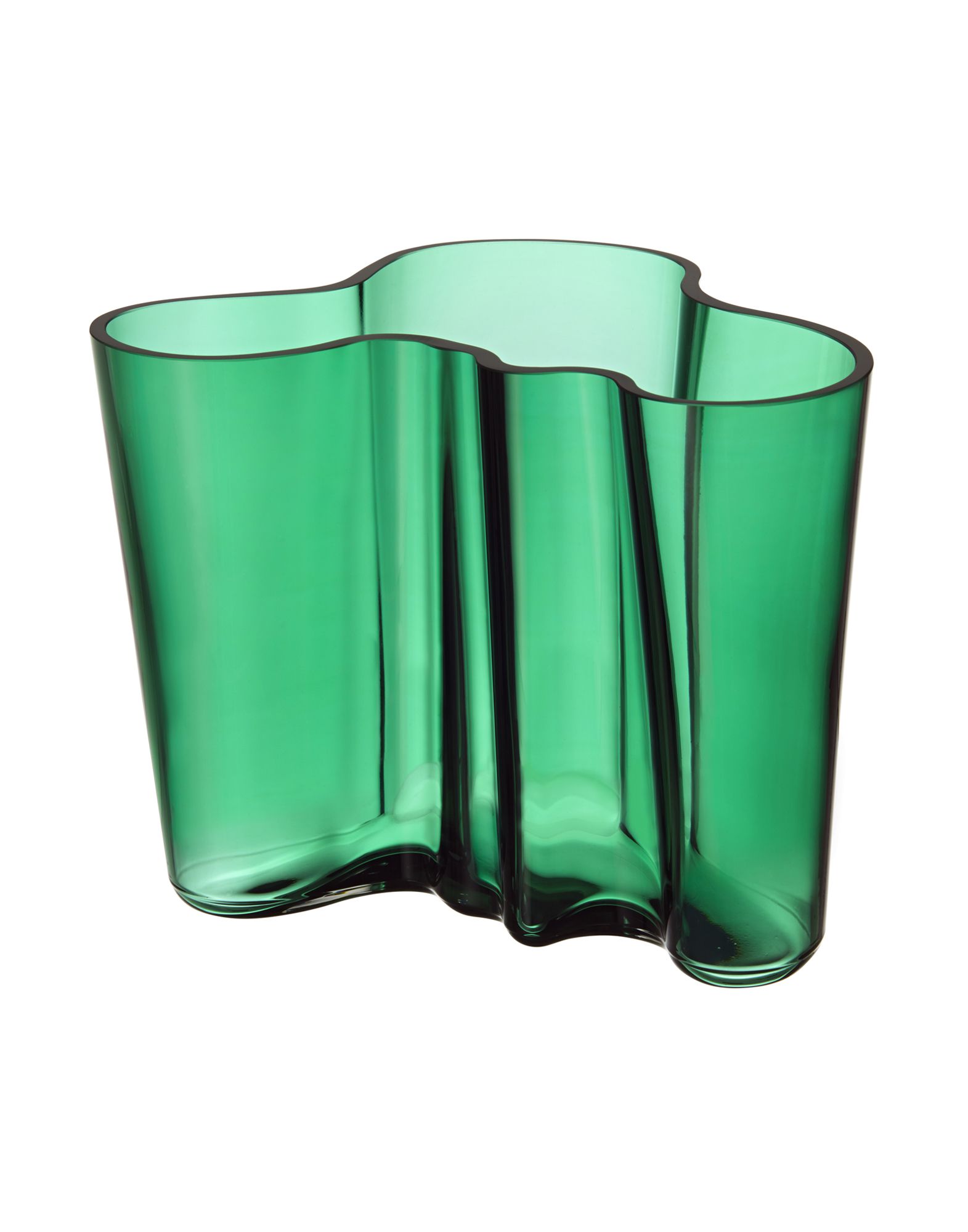 《送料無料》IITTALA Unisex ベース グリーン 吹きガラス Aalto