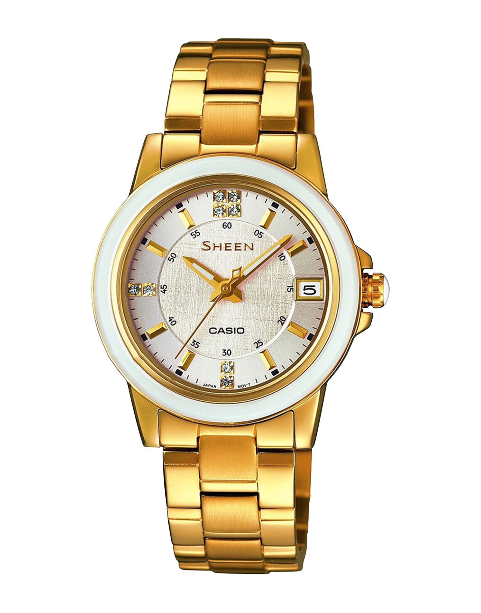《送料無料》CASIO レディース 腕時計 ゴールド ステンレススチール