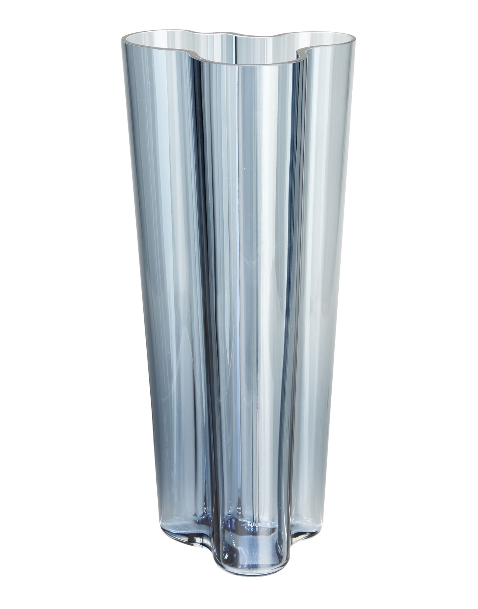 《送料無料》IITTALA Unisex ベース ブルー 吹きガラス Vase Maljakko 255mm Emmerald Smaragdi