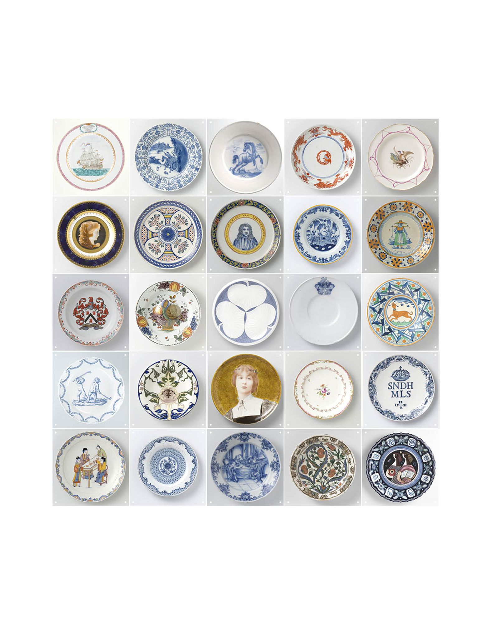 《送料無料》IXXI Unisex デコレーション ホワイト 指定外繊維（紙） Rijksmuseum Plates