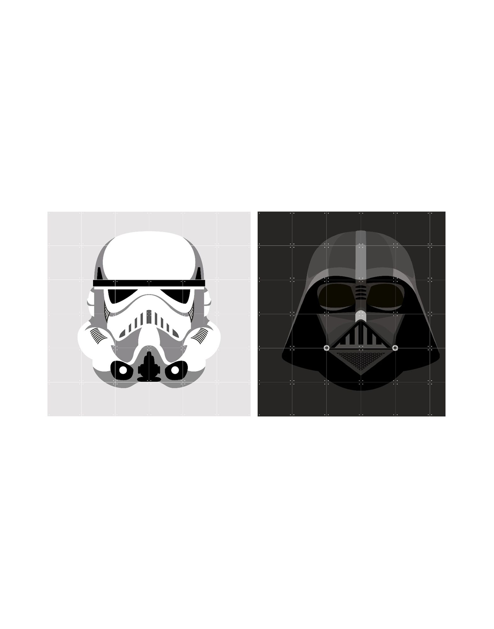 《送料無料》IXXI Unisex デコレーション ホワイト 指定外繊維（紙） Stormtrooper: Darth Vader