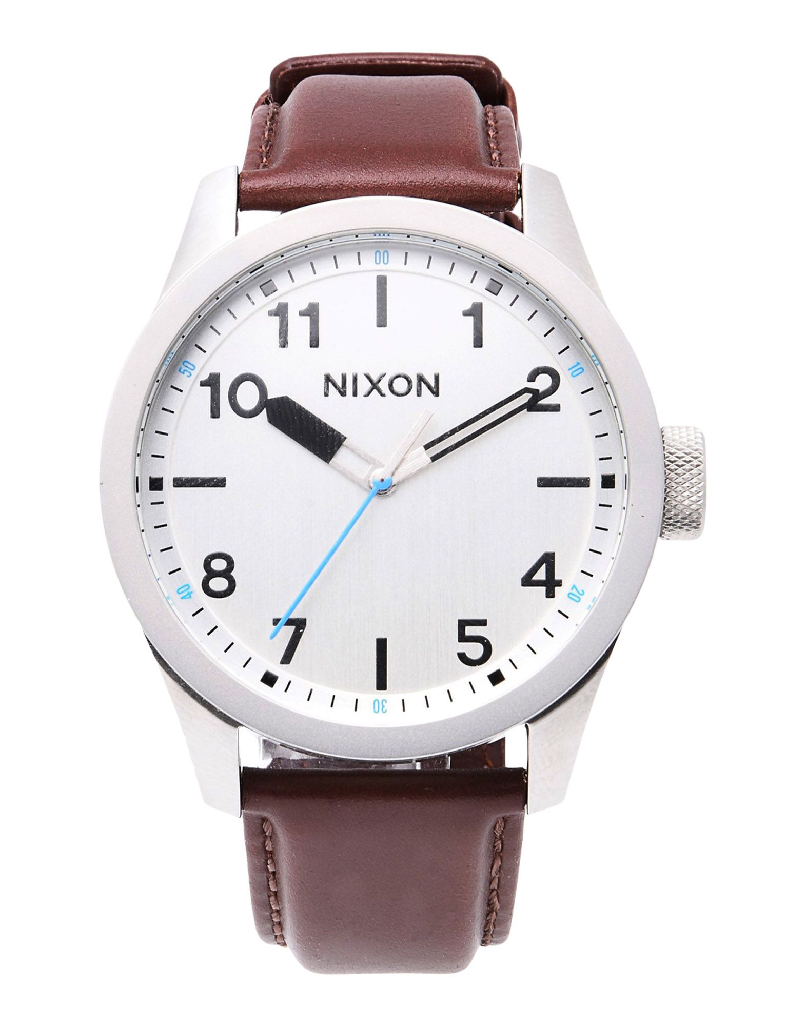 《送料無料》NIXON メンズ 腕時計 シルバー ステンレススチール A975 Safari Leather