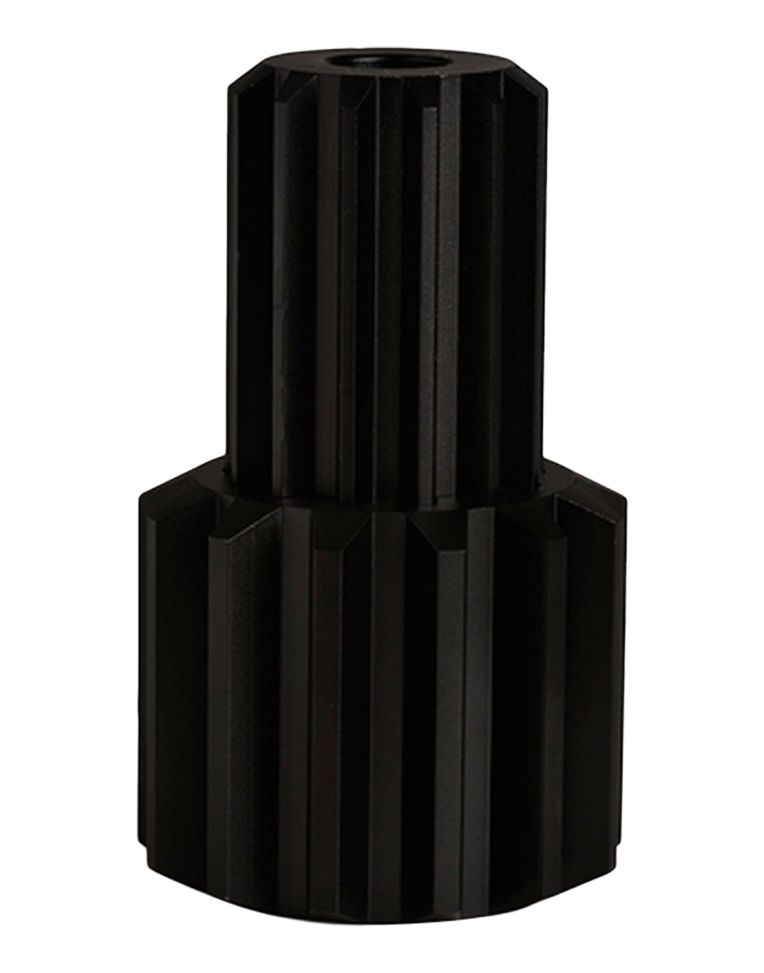 《送料無料》NEW WORKS Unisex キャンドルスタンド ブラック アルミニウム Gear