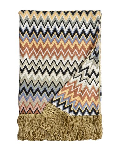 Missoni Home Margot Blanket Or Cover Pastel Blue Size - Polyester, Cotton, Viscose