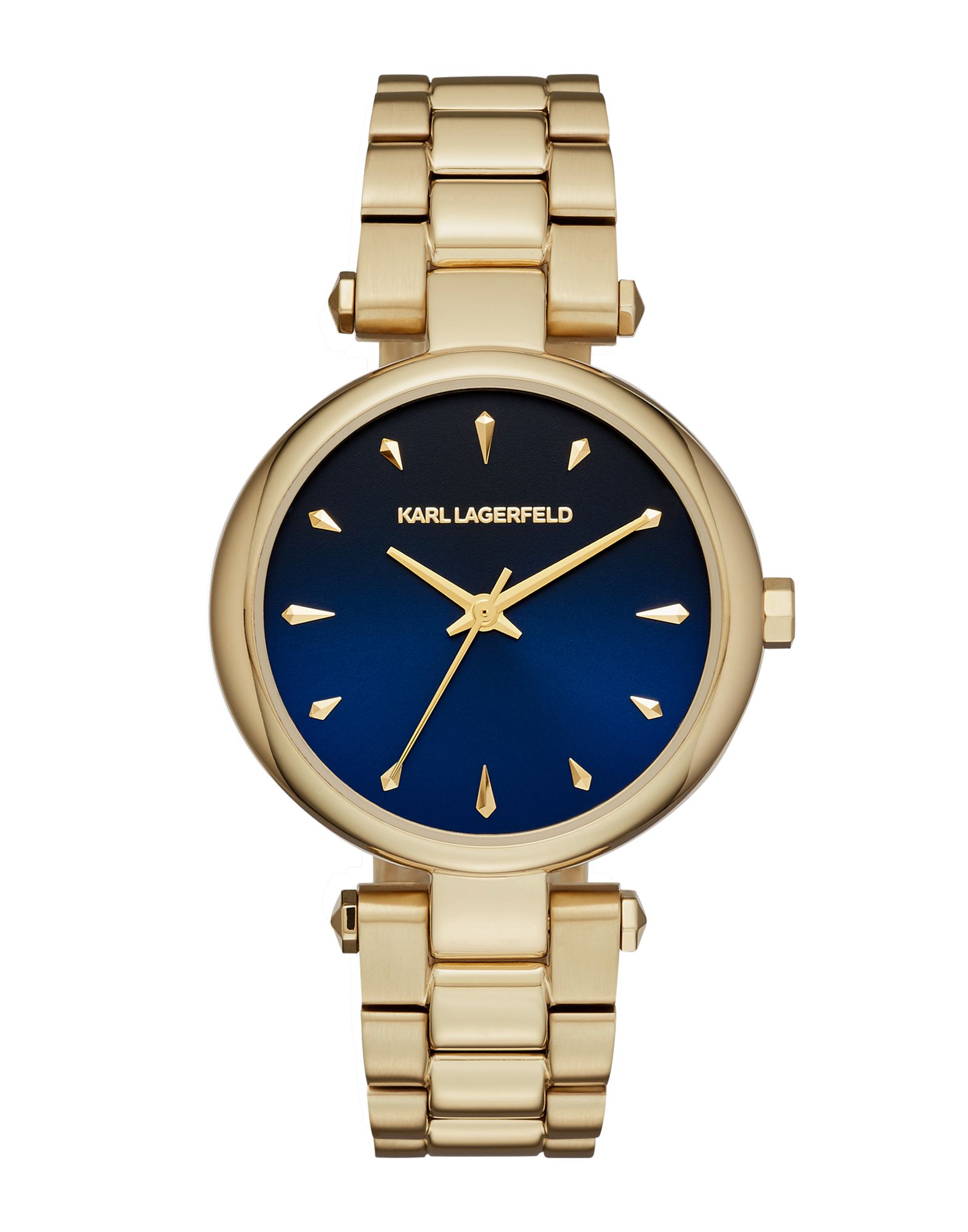 《送料無料》KARL LAGERFELD レディース 腕時計 ダークブルー ステンレススチール AURELIE