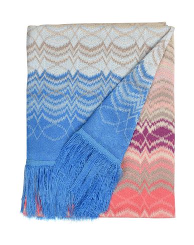 Missoni Home Trinity Blanket Or Cover Beige Size - Polyester