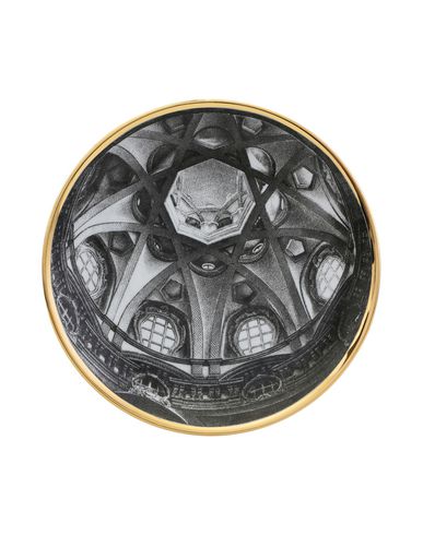 Fornasetti San Lorenzo - Torino Decorative Plate Black Size - Porcelain