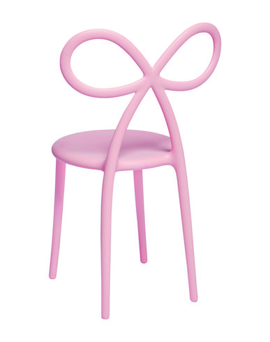 Qeeboo Ribbon Chair Chair Or Bench Pink Size - Polyethylene