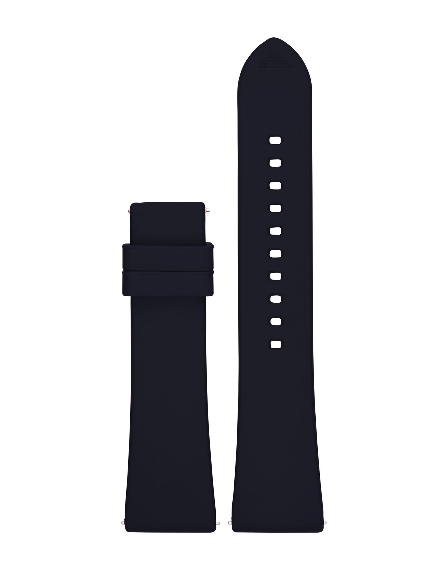 《送料無料》EMPORIO ARMANI CONNECTED メンズ 時計用アクセサリー ブルー ゴム STRAP FOR SMARTWATCH