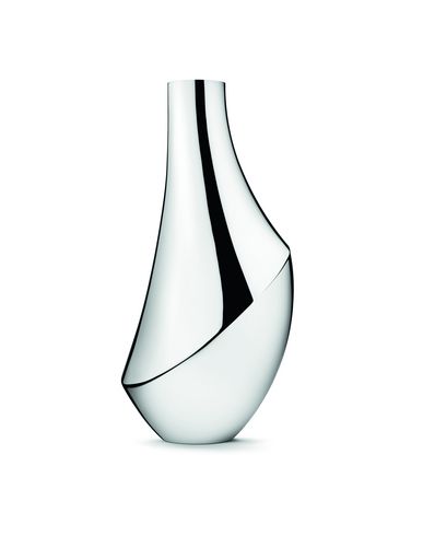 Georg Jensen Flora Vase Silver Size - Stainless Steel