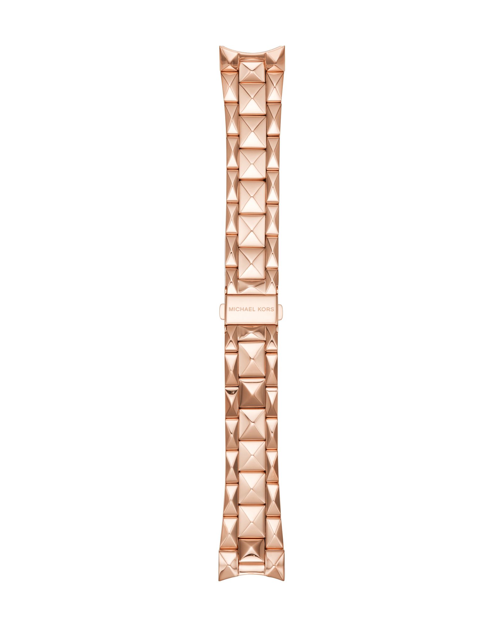《セール開催中》MICHAEL KORS レディース 時計用アクセサリー ゴールド ステンレススチール Bradshaw Pyramid Stud Bracelet