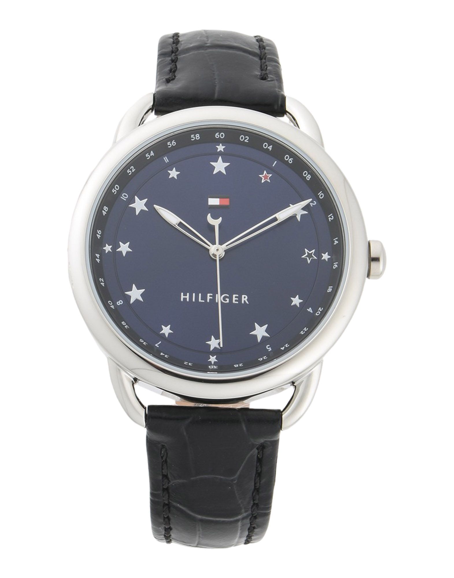 《送料無料》TOMMY HILFIGER レディース 腕時計 ダークブルー ステンレススチール / 革