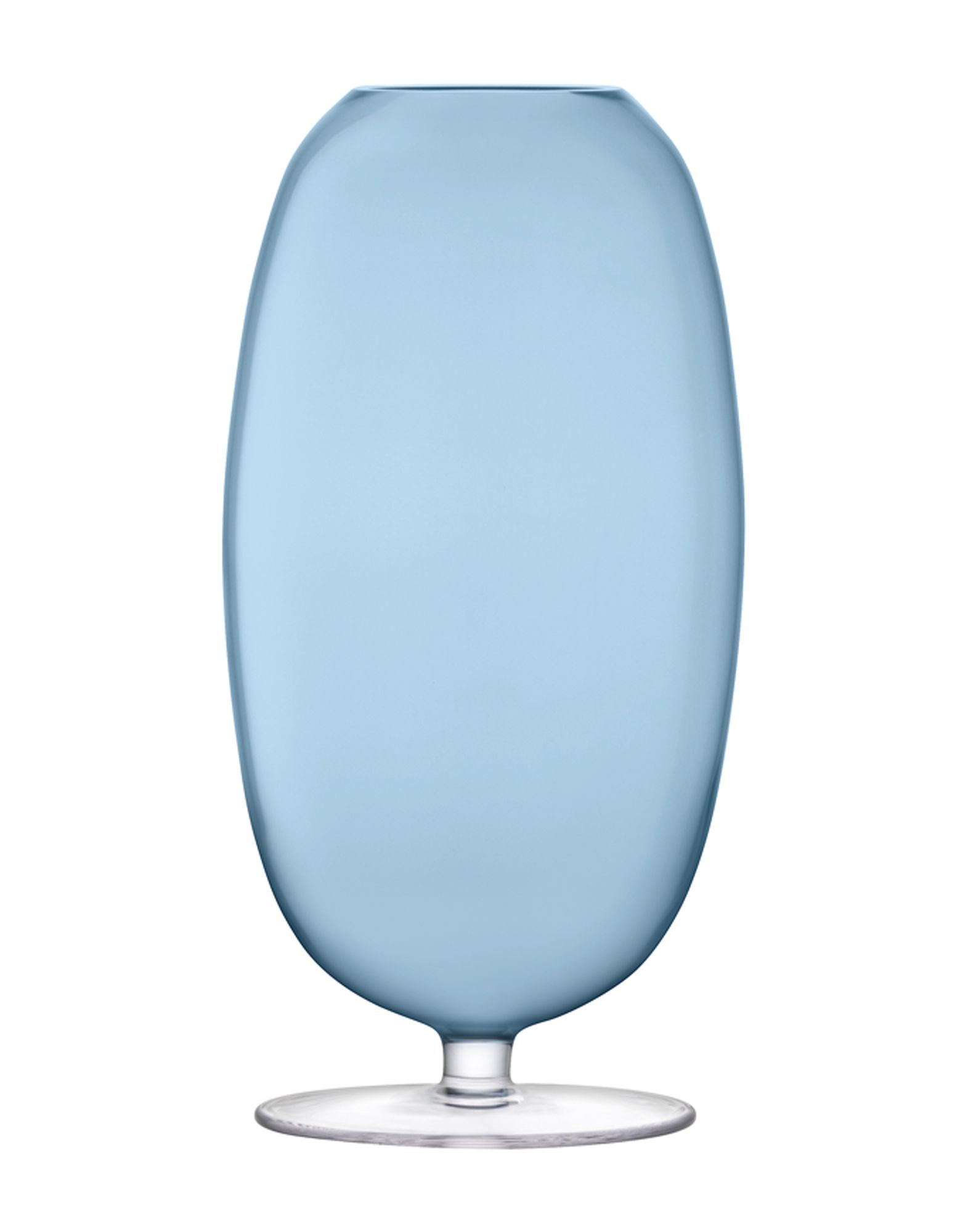 《送料無料》LSA Unisex ベース ブルー ガラス 100% OLIVIA