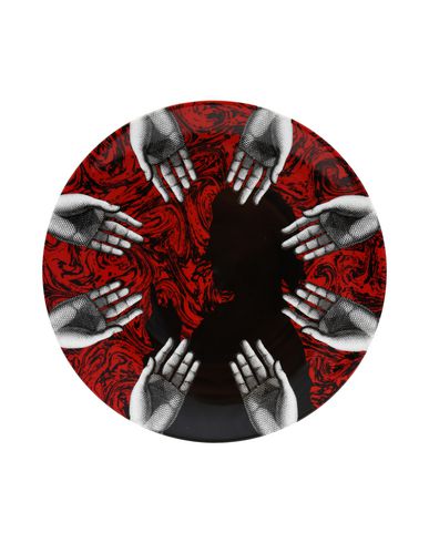 Fornasetti Don Giovanni Decorative Plate White Size - Porcelain In Red