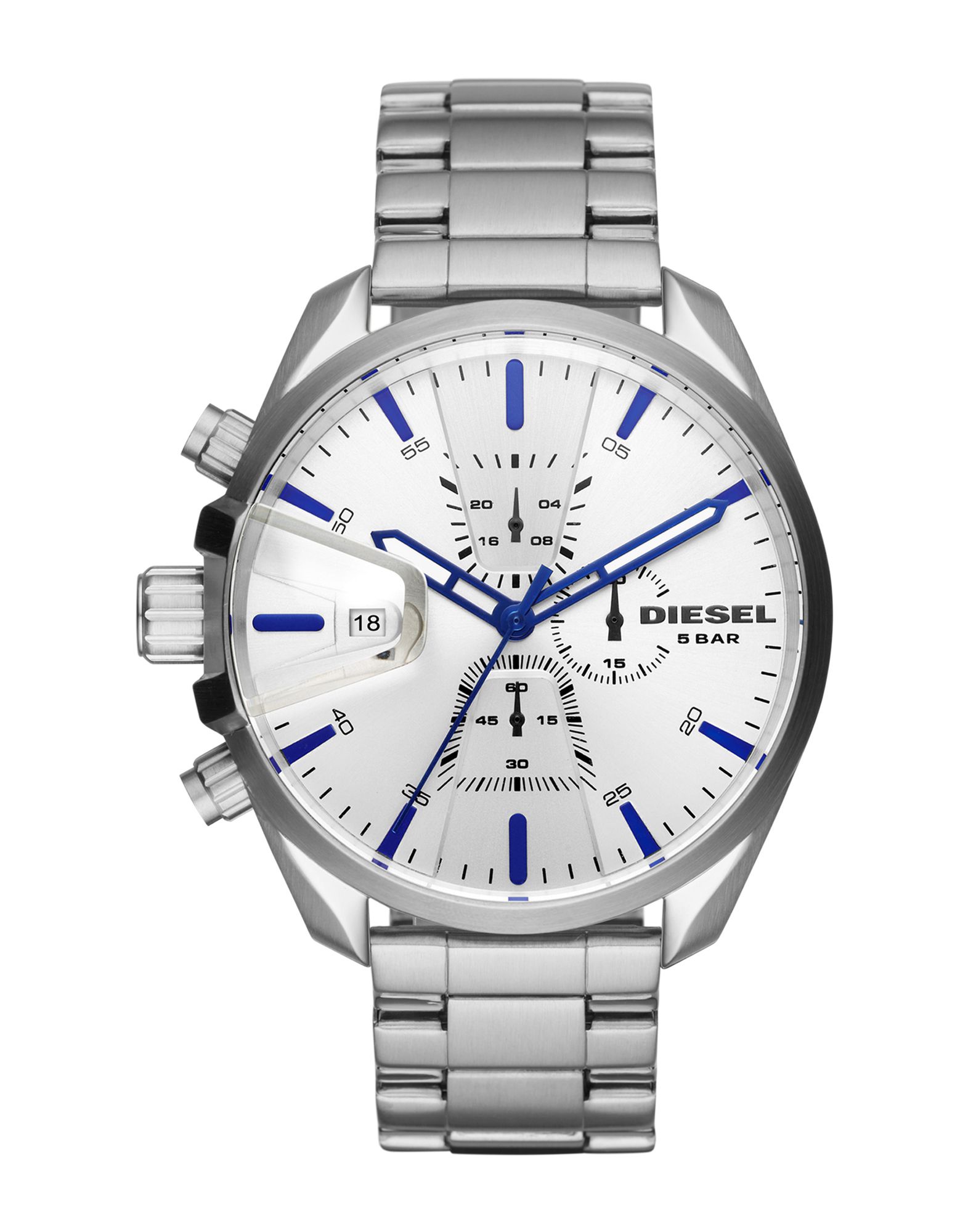 《送料無料》DIESEL メンズ 腕時計 シルバー スチール MS9
