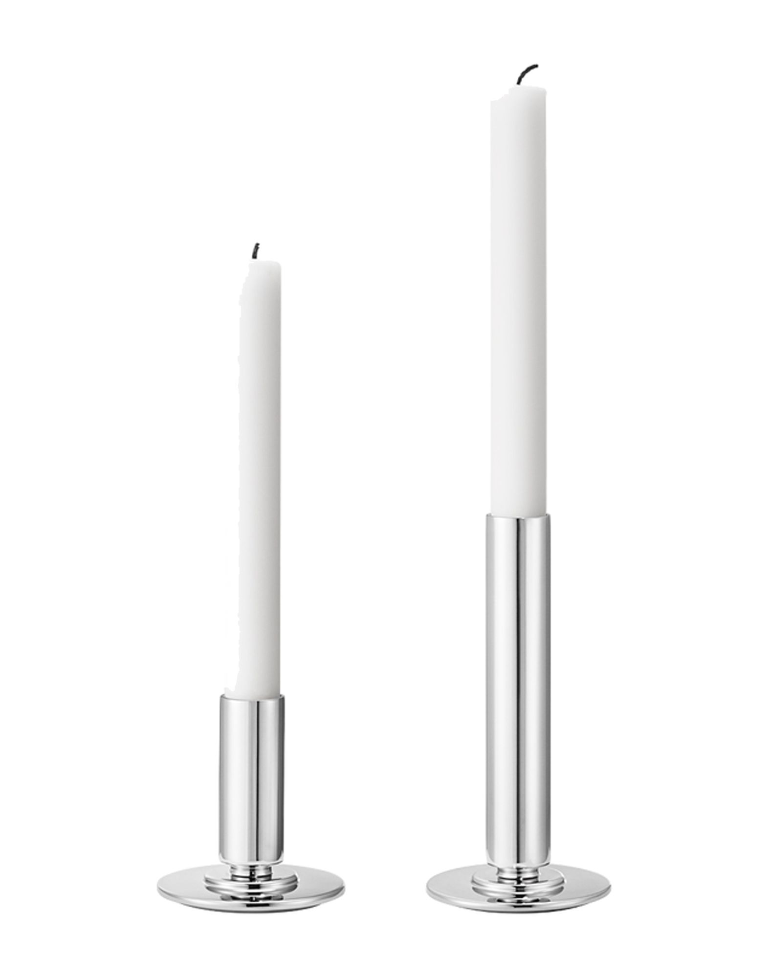 《期間限定セール開催中!》GEORG JENSEN Unisex キャンドルスタンド シルバー ステンレススチール Manhattan candleholder set