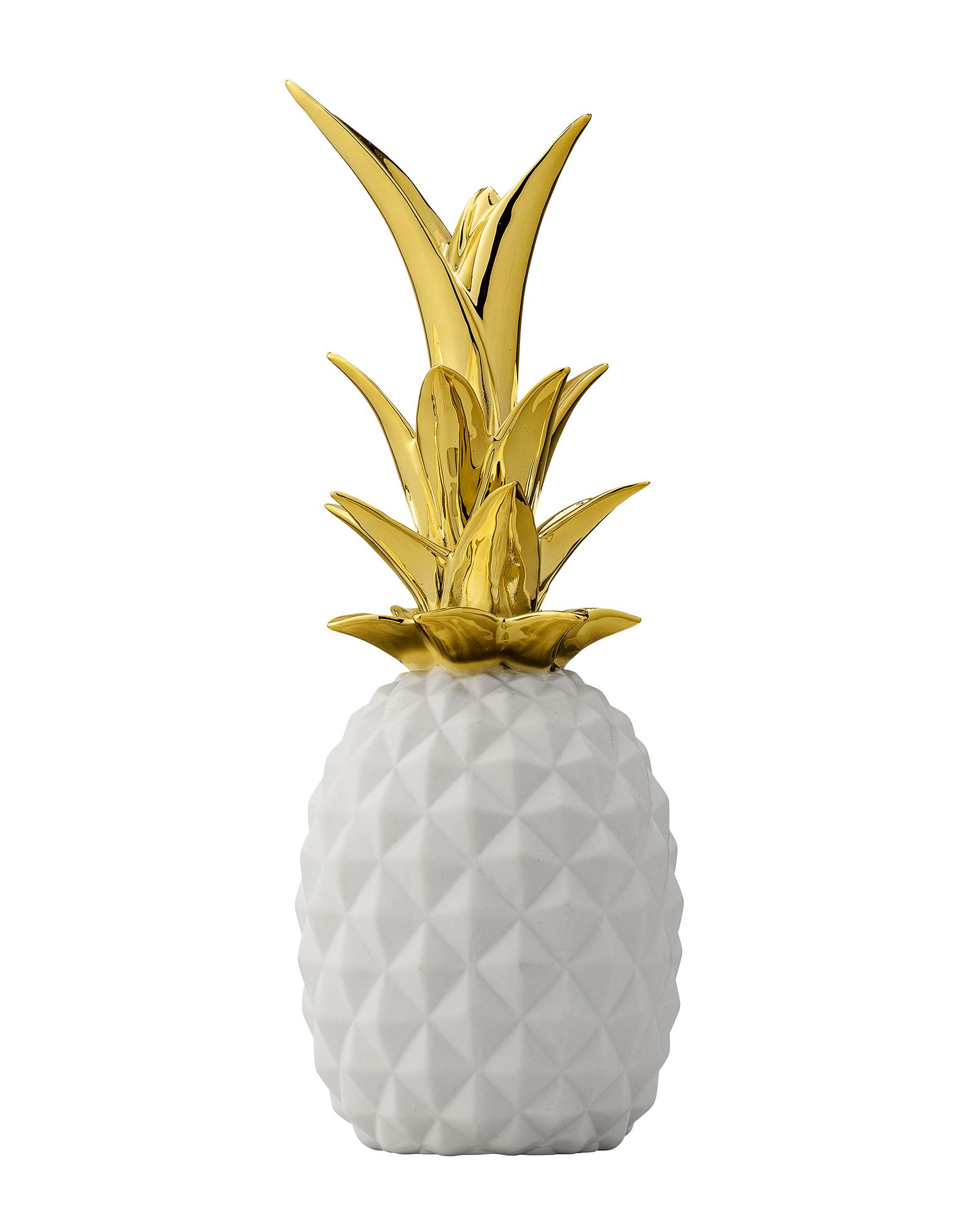 《送料無料》BLOOMINGVILLE Unisex 雑貨 ホワイト せっ器 Deco Pineapple