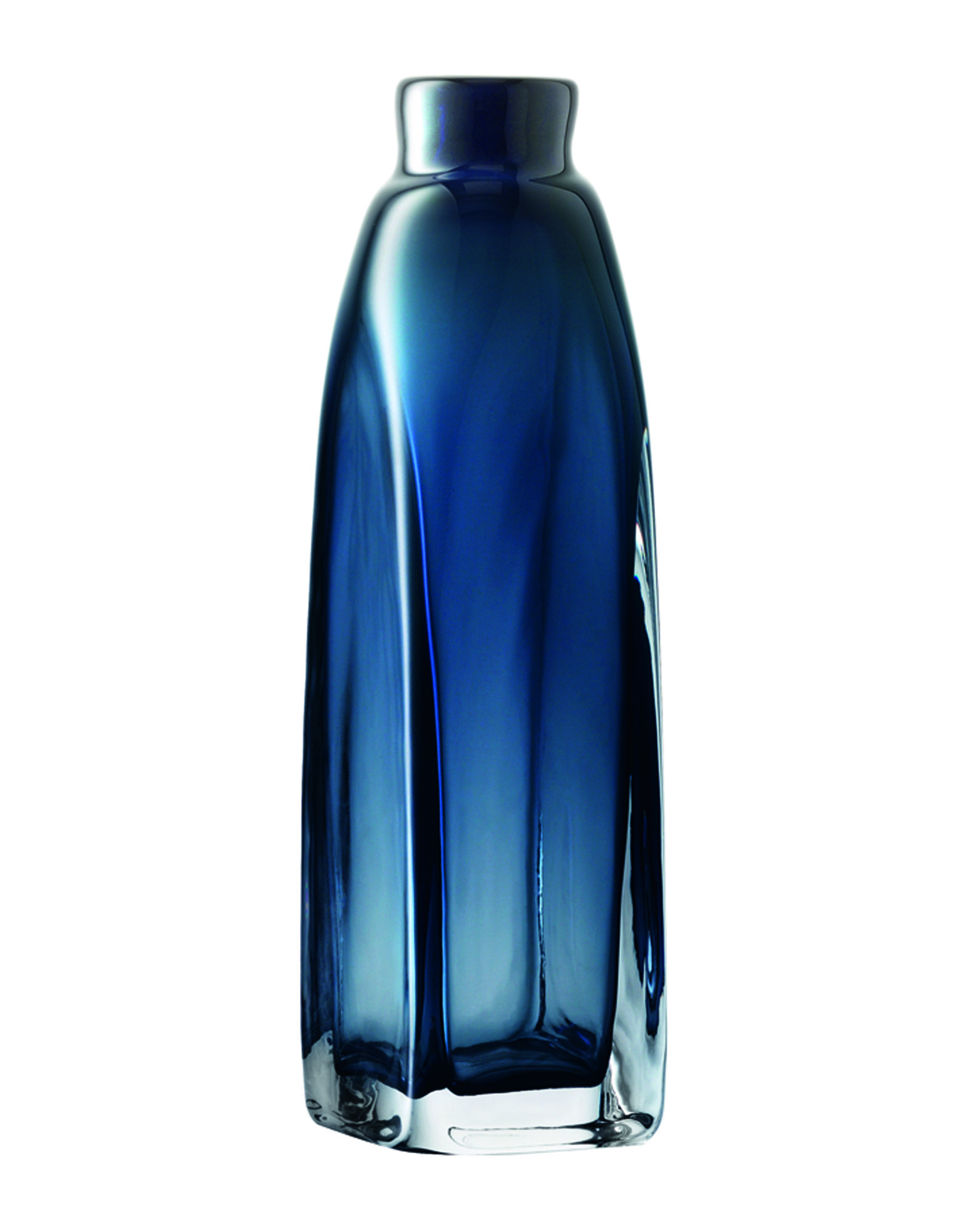《セール開催中》LSA Unisex ベース ブルー ガラス Taffeta Vase