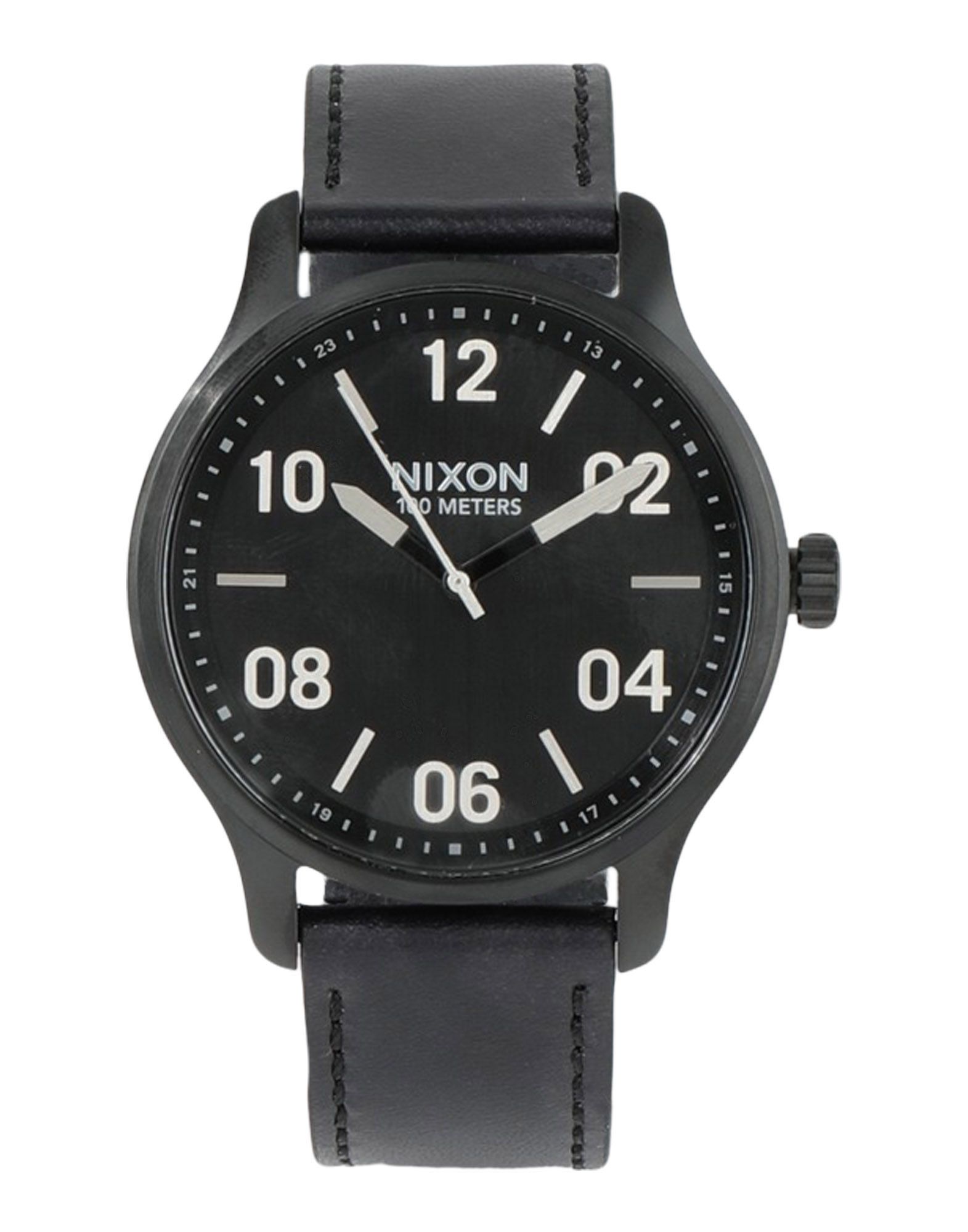 《送料無料》NIXON Unisex 腕時計 ブラック ステンレススチール / 革 Patrol Leather