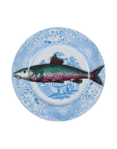 Fornasetti Piscibus N°3 Decorative Plate Azure Size - Porcelain In Blue