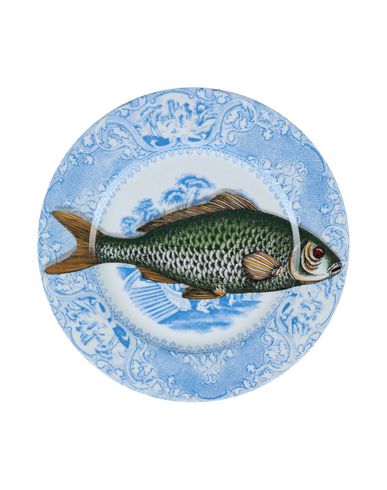 Fornasetti Piscibus N°5 Decorative Plate Azure Size - Porcelain In Blue