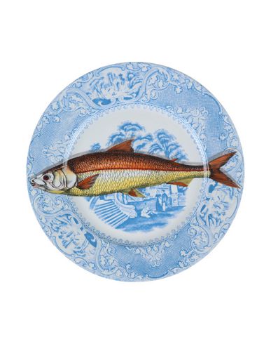 Fornasetti Piscibus N°2 Decorative Plate Azure Size - Porcelain In Blue