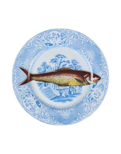 Shop Fornasetti Piscibus N°6 Decorative Plate Azure Size - Porcelain In Blue