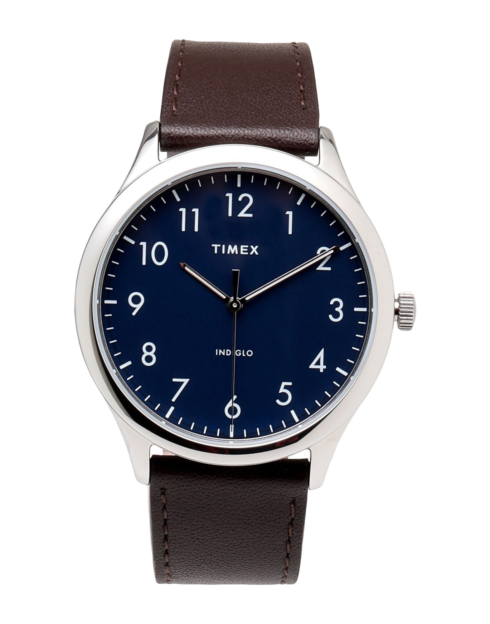 《セール開催中》TIMEX メンズ 腕時計 ダークブラウン 革 MODERN EASY READER