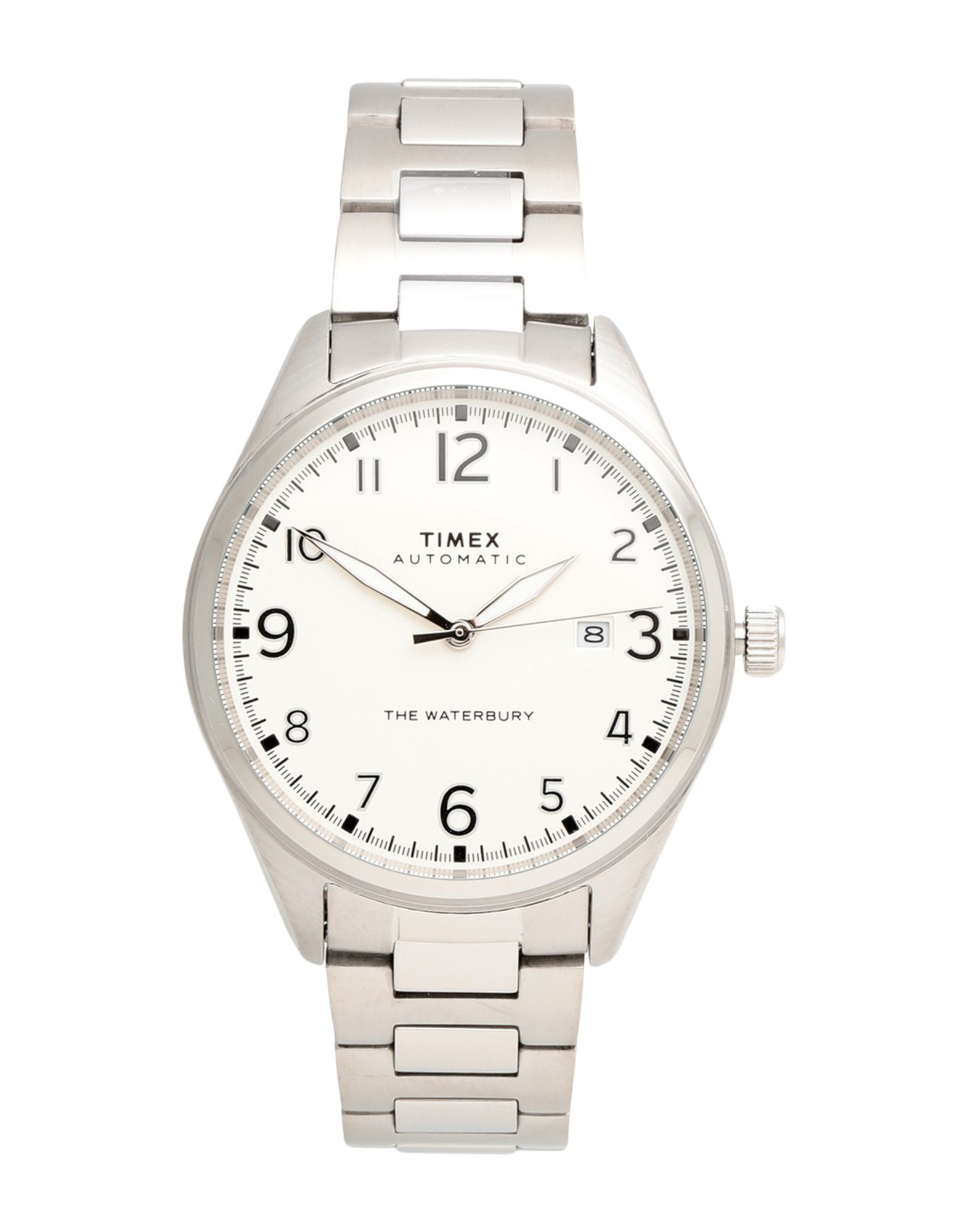 《セール開催中》TIMEX メンズ 腕時計 シルバー ステンレススチール WATERBURY AUTOMATIC
