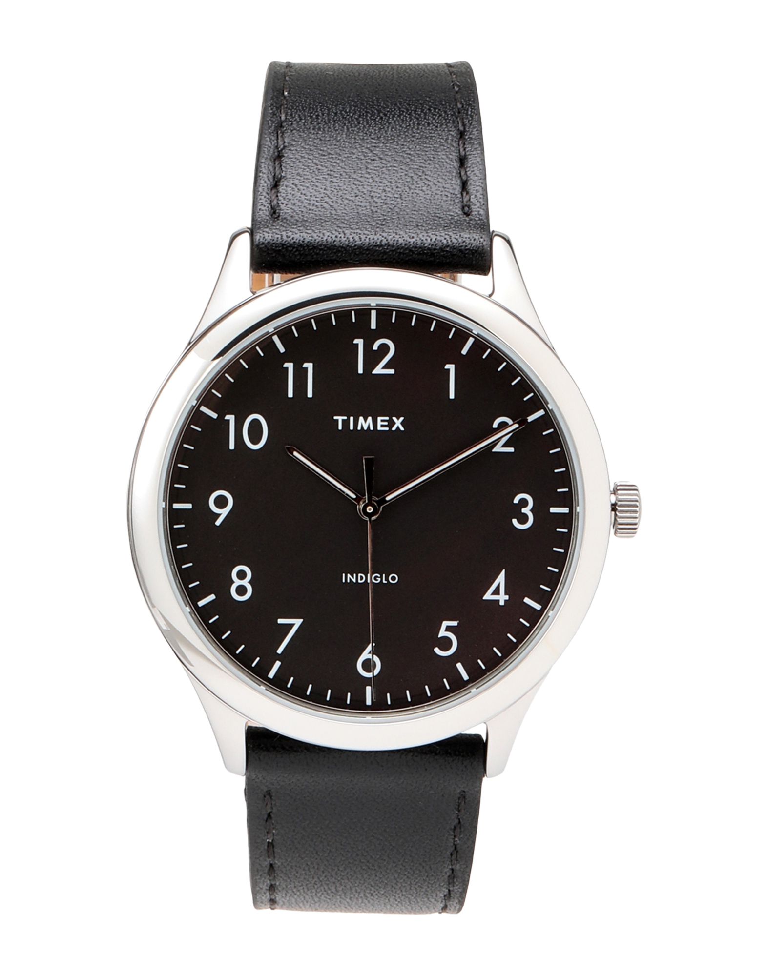 《セール開催中》TIMEX メンズ 腕時計 ブラック 革 MODERN EASY READER