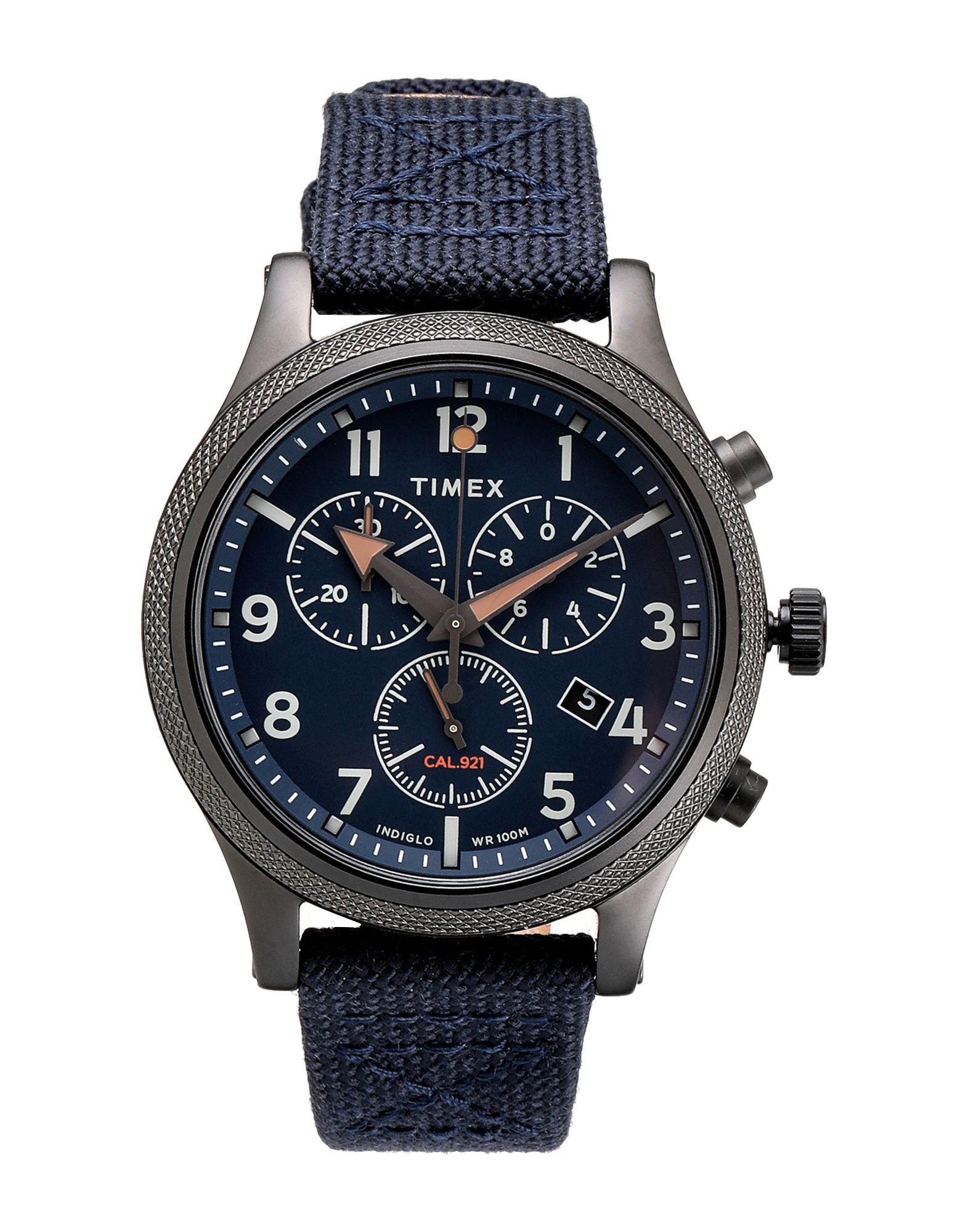 《セール開催中》TIMEX メンズ 腕時計 ブルー 紡績繊維 ALLIED LT CHRONO