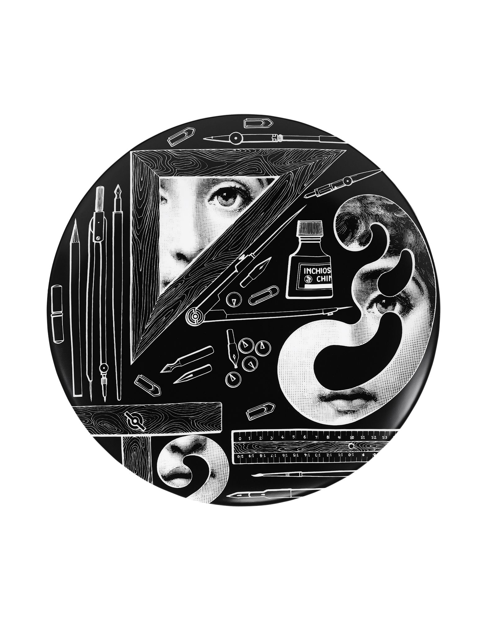 sZ[JÒtFORNASETTI Unisex I[i^v[g ubN Z~bN 100%