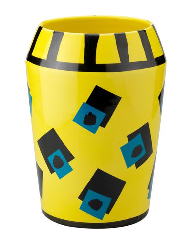 Post Design Vase Yellow Size - Ceramic