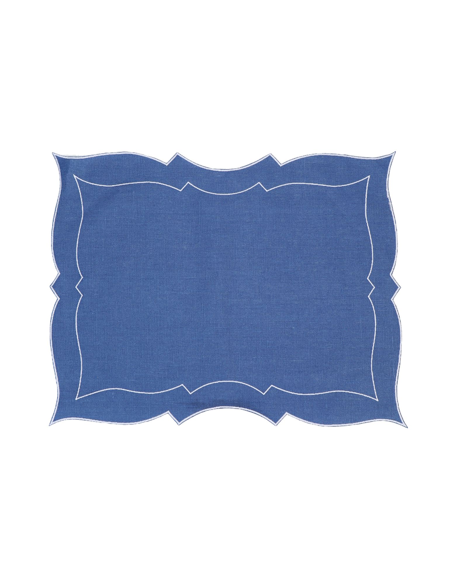 La Gallina Matta Placemat And Runners In Blue