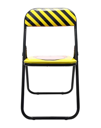 Seletti Folding Chairs Studio Job Chair Or Bench Yellow Size - Metal, Pvc - Polyvinyl Chloride