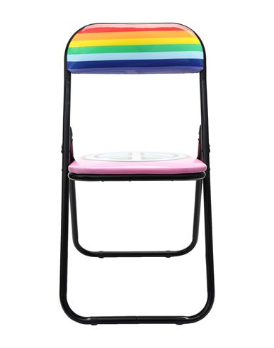 Seletti Folding Chairs Studio Job Chair Or Bench Pink Size - Metal, Pvc - Polyvinyl Chloride