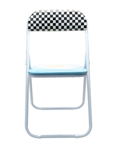 Seletti Folding Chairs Studio Job Chair Or Bench Sky Blue Size - Metal, Pvc - Polyvinyl Chloride