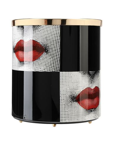 Fornasetti Kiss Container Or Basket (-) Size - Iron, Brass In Multi