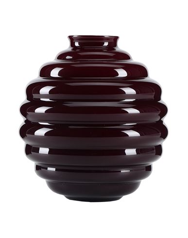 Venini Deco Vase Burgundy Size - Glass In Red