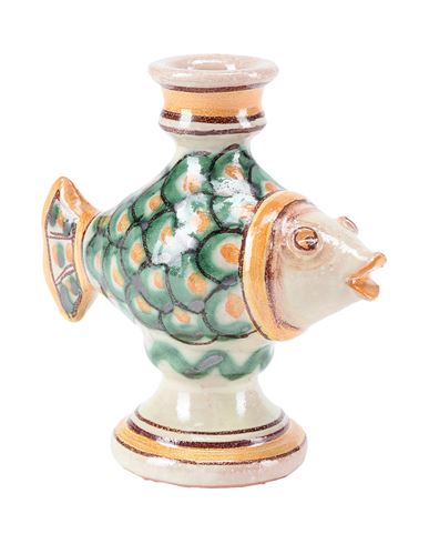 Ceramiche Alessi Fish Candle Holder Candelabrum Green Size - Ceramic