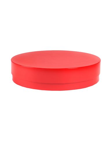 Hay Colour Storage Round Container Or Basket Red Size - Cardboard