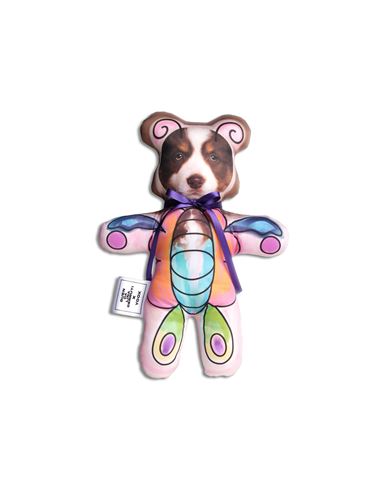 Guendalina Cerruti X Yoox Teddy Butterfly Dog Art Object (-) Size - Organic Cotton, Textile Fibers In Multi
