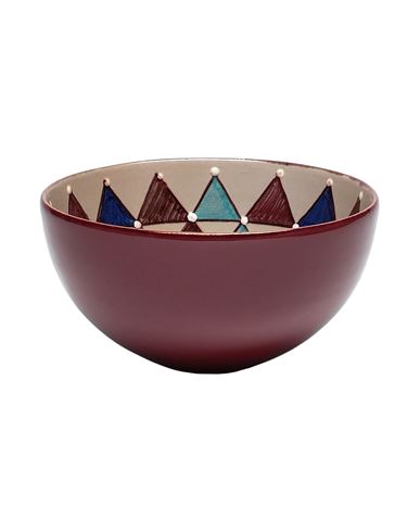 Bottega Vignoli Catch-all Tray Or Ash Tray Burgundy Size - Ceramic In Red
