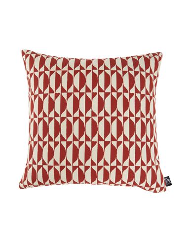 Fornasetti Outdoor Cushion 40x40 Cm Losanghe Pillow Or Pillow Case Rust Size - Acrylic In Red