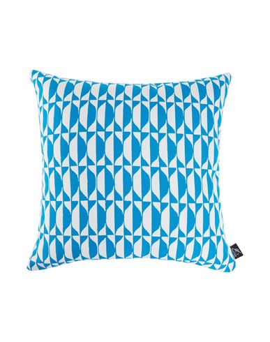 Fornasetti Outdoor Cushion 40x40 Cm Losanghe Pillow Or Pillow Case Azure Size - Acrylic In Blue
